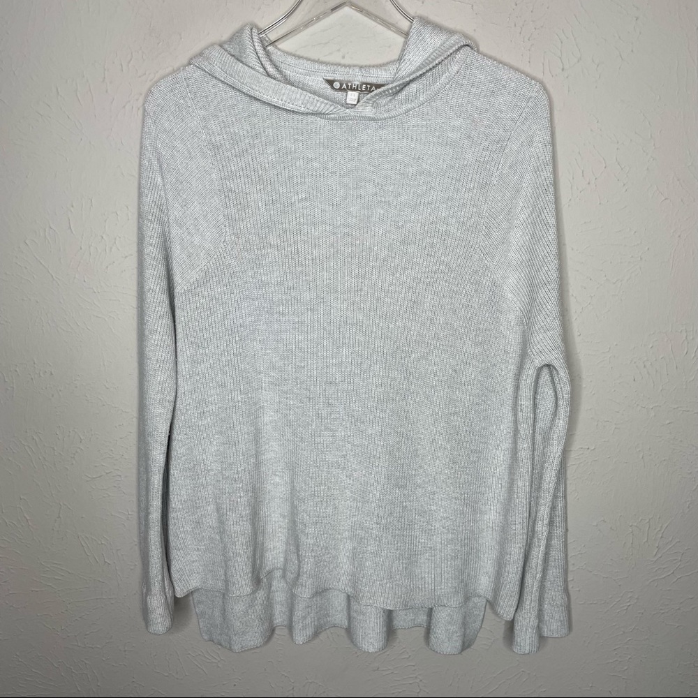 Athleta Hooded Pullover Sweater Med